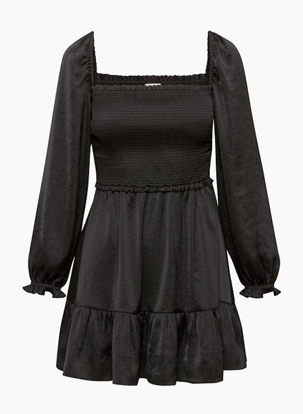 Wilfred Tempest Smocked Satin Mini Dress - XS